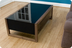 Arcane arcade coffee table in the living room