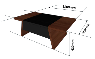 A multi arcade game coffee table from surface tension