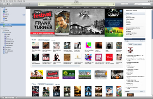 Screenshot of the iTunes store