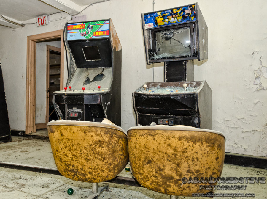 eswat and all american football vandalised arcade machines